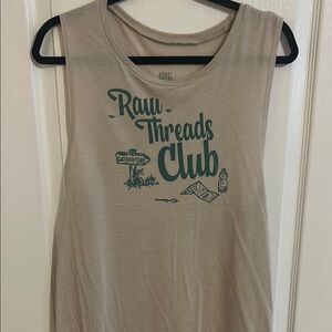Tan Graphic Tank Top